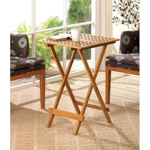 Wood Folding Tray Table