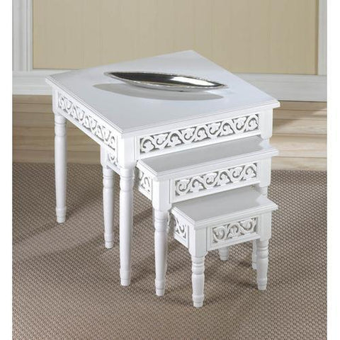 Floret Nesting Accent Tables Trio