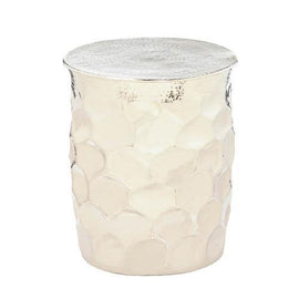 Hammered Metal Stool