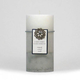 Creamy Coconut Pillar Candle 3x6 (pack of 1 EA)