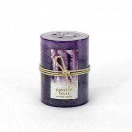 Passion Fruit Pillar Candle 3x4 (pack of 1 EA)