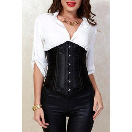 Stylish Slimming Steel Corset For Women - Black Xl