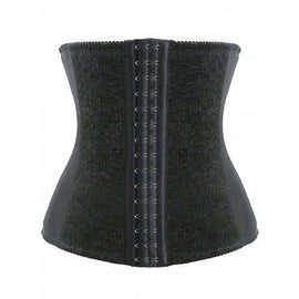 Strapless Buckled Corset - Black Xl