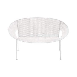 The Heavenly Metal White Garden Bench