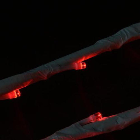 Set of 6 Enchanted Garden LED Red Lighted Branch Spray Driveway Pathway Markers - 4'