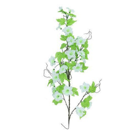 36" Decorative White Petunia Flower Spring Artificial Teardrop Swag Floral Arrangement