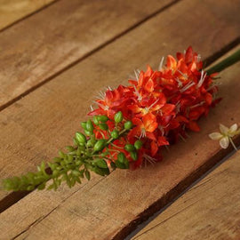 37" Orange and Red Artificial Foxtail Decorative Floral Crafting Stem