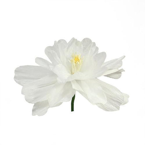 22" White  Green and Yellow Decorative Spring Floral Artificial Craft Stem