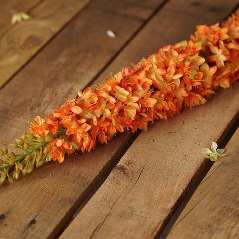 48" Orange and Green Artificial Foxtail Decorative Floral Crafting Stem
