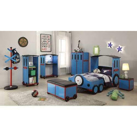Acme Tobi Bookcase, Blue/Red & Black Train