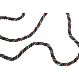 34' Navy  Orange  & Green Decorative Crafting Rope Garland