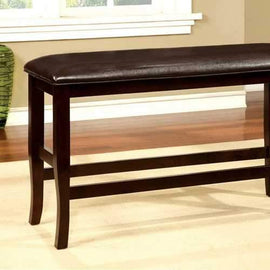 Woodside II Transitional Bench, Espresso