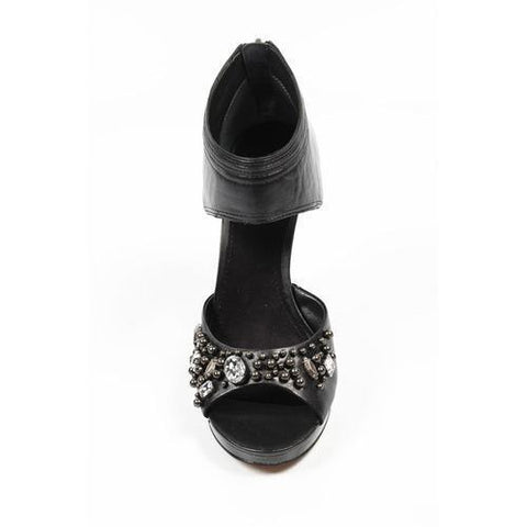 Black 5.5 US - 36 EUR Nine West Womens Sandal NWTANGLE BLACK