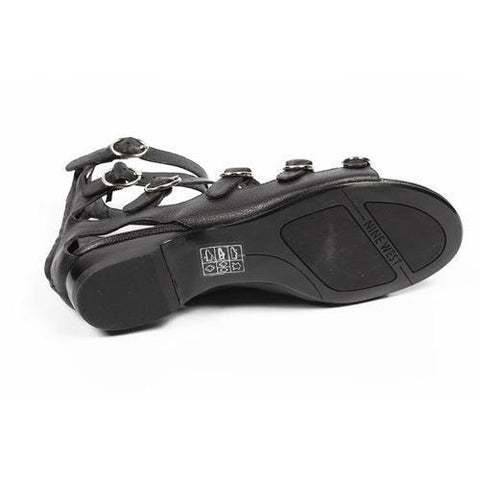 Black 5.5 US - 36 EUR Nine West Womens Gladiator Sandal NWUSMAN BLACK