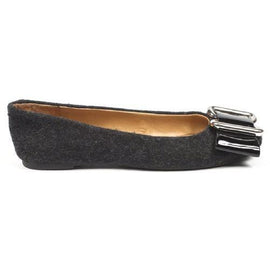 Dark Grey 5 US - 35.5 EUR Nine West Womens Ballerina NWLALIA DKGREY BLK