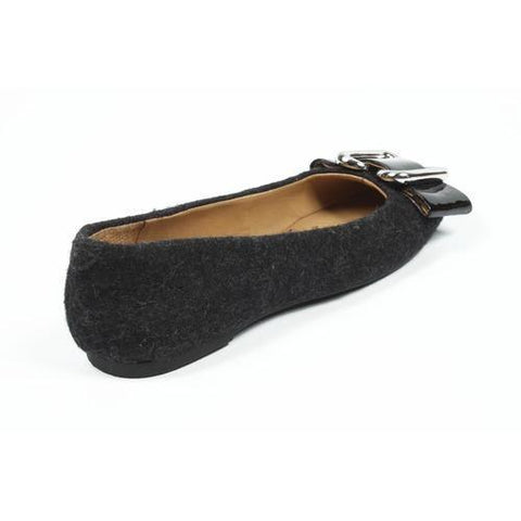 Dark Grey 6.5 US - 37 EUR Nine West Womens Ballerina NWLALIA DKGREY BLK