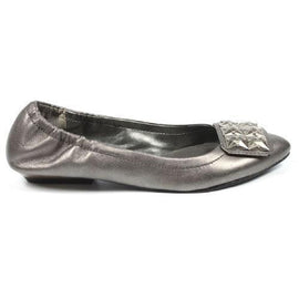Silver 5.5 US - 36 EUR Nine West Womens Ballerina NWDAGNER PEWTER