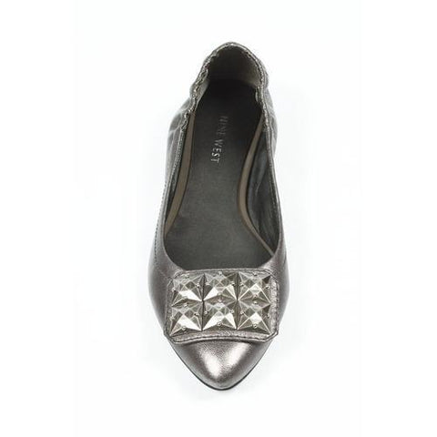 Silver 6 US - 36.5 EUR Nine West Womens Ballerina NWDAGNER PEWTER