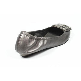 Silver 6.5 US - 37 EUR Nine West Womens Ballerina NWDAGNER PEWTER