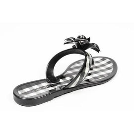 Black 10 US - 41.5 EUR Nine West Womens Thong NWFLIRT BLKWHT BLK