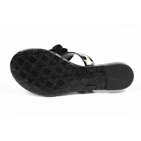 Black 10 US - 41.5 EUR Nine West Womens Thong NWFLIRT BLKWHT BLK