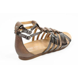 Multicolor 6.5 US - 37 EUR Nine West Womens Flat Sandal NWBUZZIE PEWTER TAUPE