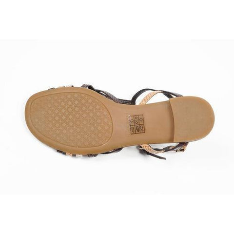 Multicolor 5.5 US - 36 EUR Nine West Womens Sandal NWRUNNER DK BRN MUL