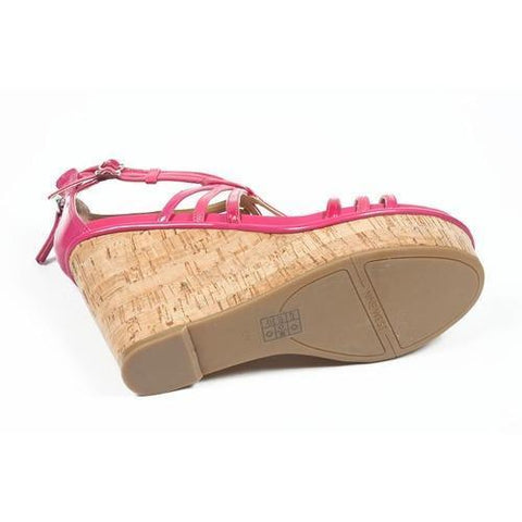 Fuxia 8.5 US - 39 EUR Nine West Womens Espadrille Wedge Sandal NWROMANCING PINK MUL Y