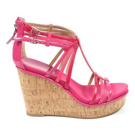 Fuxia 8.5 US - 39 EUR Nine West Womens Espadrille Wedge Sandal NWROMANCING PINK MUL Y