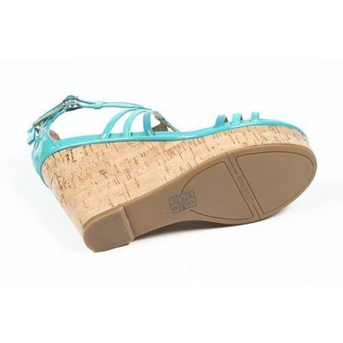 Light Blue 9.5 US - 41 EUR Nine West Womens Espadrille Wedge Sandal NWROMANCING TURQU MU Y