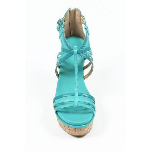 Light Blue 9.5 US - 41 EUR Nine West Womens Espadrille Wedge Sandal NWROMANCING TURQU MU Y