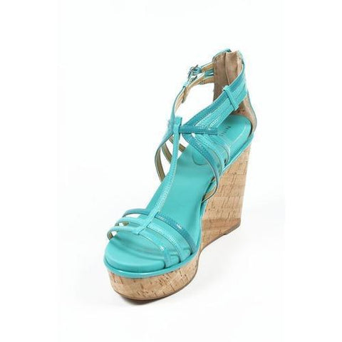 Light Blue 10 US - 41.5 EUR Nine West Womens Espadrille Wedge Sandal NWROMANCING TURQU MU Y