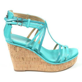 Light Blue 10 US - 41.5 EUR Nine West Womens Espadrille Wedge Sandal NWROMANCING TURQU MU Y