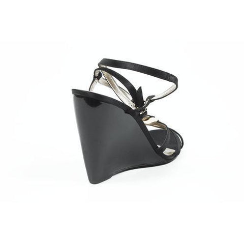 Black 10 US - 41.5 EUR Nine West Womens Ankle Strap Wedge Sandal NWJUVELIE BLACK