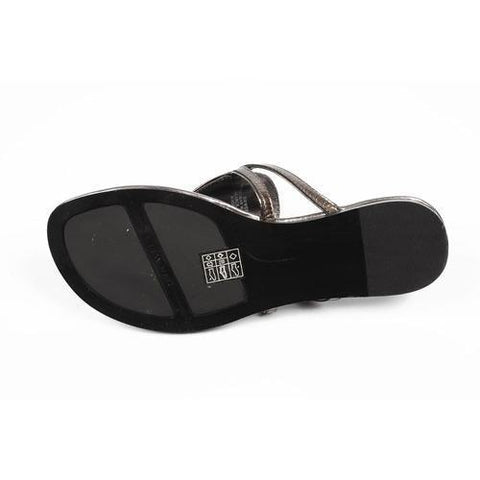 Black 5 US - 35.5 EUR Nine West Womens Flat Sandal NWWEYLIN BLACK BLK