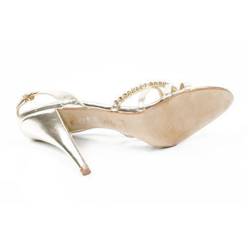 Gold 6 US - 36.5 EUR Nine West Womens Slingback Sandal NWMINERVA GOLD