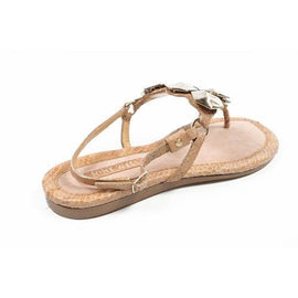 Beige 5 US - 35.5 EUR Nine West Womens Slingback Flat Sandal NWWALID DKNATUR MU