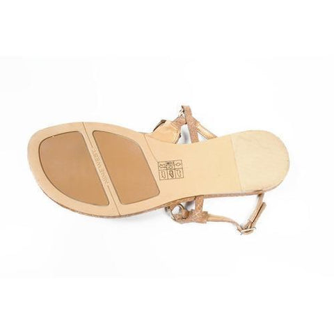 Beige 5 US - 35.5 EUR Nine West Womens Slingback Flat Sandal NWWALID DKNATUR MU