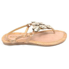 Beige 5 US - 35.5 EUR Nine West Womens Slingback Flat Sandal NWWALID DKNATUR MU