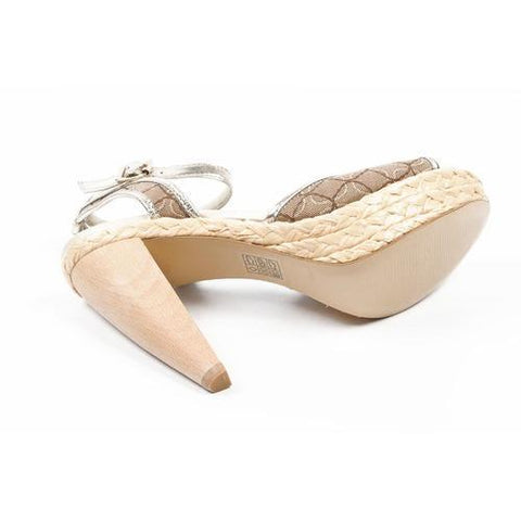 Multicolor 10 US - 41.5 EUR Nine West Womens Ankle Strap Sandal NWCISCOANN LTGOLD MEDNA