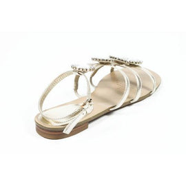 Gold 5.5 US - 36 EUR Nine West Womens Ankle Strap Sandal PTRADLEY LIGHT GOLD