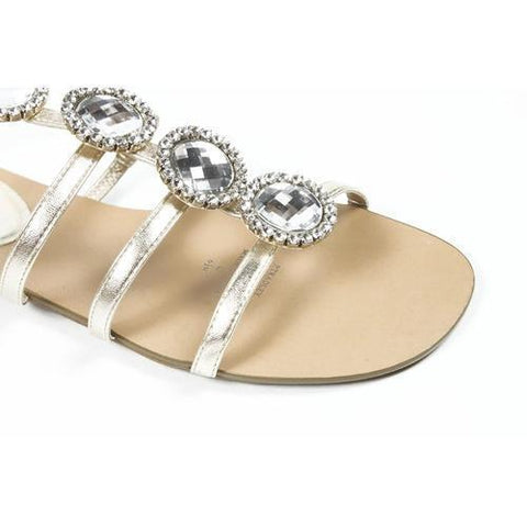 Gold 5.5 US - 36 EUR Nine West Womens Ankle Strap Sandal PTRADLEY LIGHT GOLD