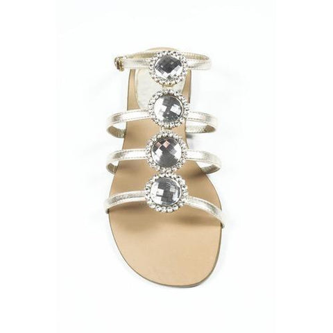 Gold 6.5 US - 37 EUR Nine West Womens Ankle Strap Sandal PTRADLEY LIGHT GOLD