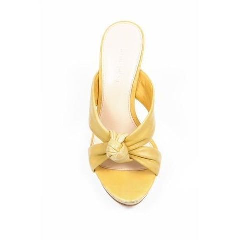 Yellow 6 US - 36.5 EUR Nine West Womens Sandal NWAMMO DARK YELLO