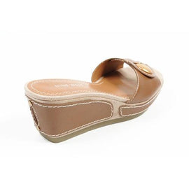 Brown 5 US - 35.5 EUR Nine West Womens Flatform Sandal NWZOILO DK NATURAL