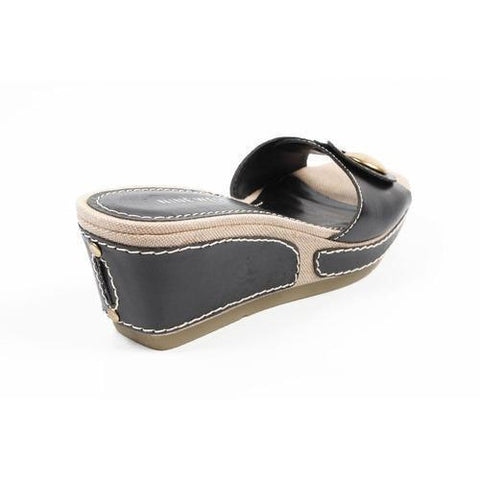 Black 5.5 US - 36 EUR Nine West Womens Flatform Sandal NWZOILO BLACK