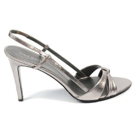 Silver 9.5 US - 41 EUR Nine West Womens Slingback Sandal NWREEDY PEWTER