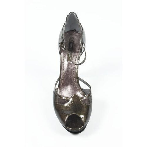 Grey 6 US - 36.5 EUR Nine West Womens Ankle Strap Sandal NWUNNA PEWTER