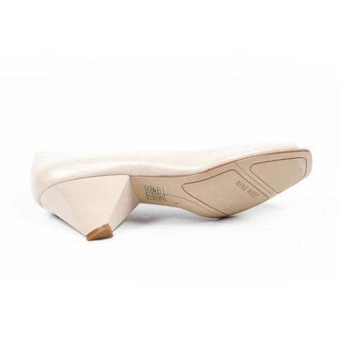 Beige 5.5 US - 36 EUR Nine West Womens Pump Open Toe NWZEPHYR LIGHT NATURAL