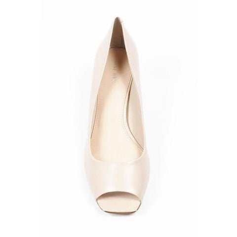 Beige 5.5 US - 36 EUR Nine West Womens Pump Open Toe NWZEPHYR LIGHT NATURAL